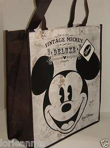   Mouse Bag 15 x 14 x 6 TOTE Vintage Look Reusable Recyclable NEW