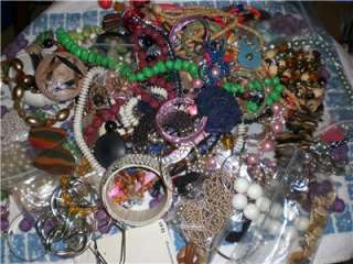 Vintage to Modern Costume Jewelry Lot for Crafts, Altered Art, Etc 