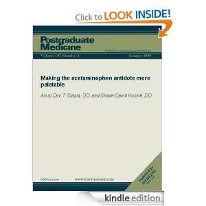 Making the acetaminophen antidote more palatable (Postgraduate 