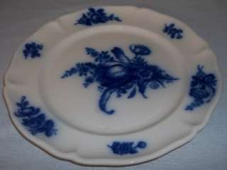 Villeroy & and Boch flow blue rose dinner plate vintage / antique 