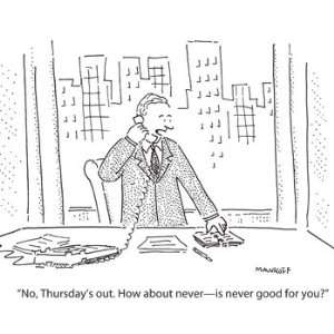 Thursdays Out   New Yorker Magazine Mug 