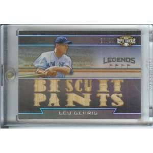   Threads Legends Lou Gehrig Large Relic /27 #27/27 Sports Collectibles