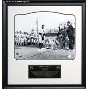  Lou Gehrig New York Yankees   Farewell Speech   Framed 