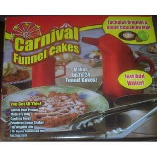  Carnival Funnel Cakes Makes 24 Cakes with Metal Fry Ring 