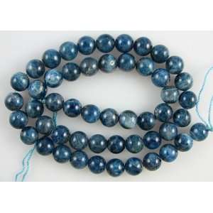  8mm natural blue apatite round beads 16 strand S2