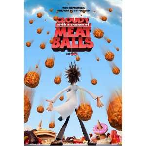  Cloudy with a Chance of Meatballs Original Movie Poster 