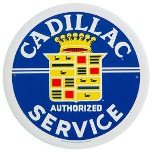  Cadillac Service Round Metal Sign