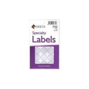 Maco Shipping & Postage Labels Os 800 Clear Seals 1 Diameter 600 