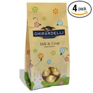Ghirardelli Chocolate Eggs, Milk and Crisp, 6.5 Ounce Packages (Pack 