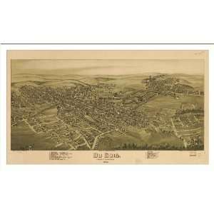 Historic DuBois, Pennsylvania, c. 1895 (M) Panoramic Map Poster Print 