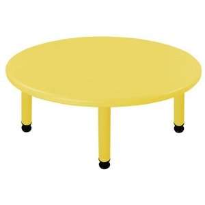    0568 YE 45 in. Round Resin Activity Table with 20 in. Legs   Yellow