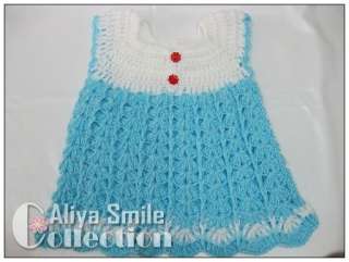 Handmade Baby Tank Vest Crochet Dress Kids Sweater Girls Waistcoat 