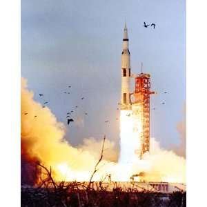  Apollo 9 Rocket Liftoff / Launch NASA 8x10 Silver Halide 