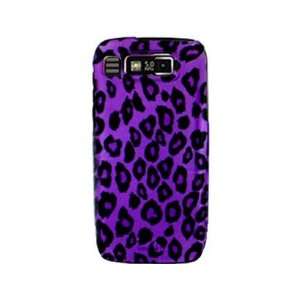  Snap On Plastic Phone Design Case Cover Purple and Black 