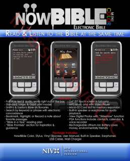 NIV NowBible Color Mini Electronic Bible  Now New  