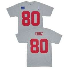 New York Giants Victor Cruz Gray Super Bowl Name and Number Jersey T 