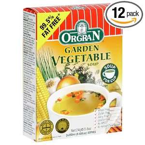 OrgraN Garden Vegetable Soup, 2 Count Boxes (Pack of 12)  