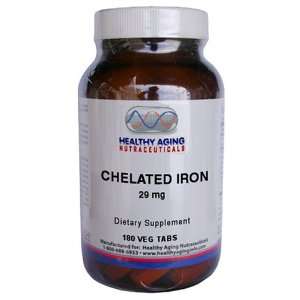  Healthy Aging Nutraceuticals Chelated Iron 29 Mg 180 