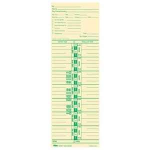  Tops Tops Payroll Calculation Time Card TOP12533 Office 