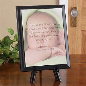  Baby Picture Personalized Photo Poem Plaque   Vertical 