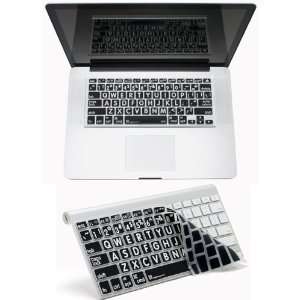  APPLE MAC LARGE PRINT Transparent/black Keyboard Cover 
