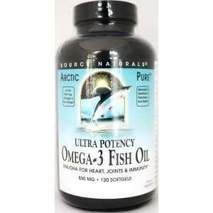 SOURCE NATURALS ArcticPure® Omega 3 Fish Oil Ultra Potency 850mg 120 