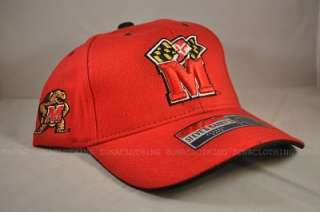 Maryland Terrapins New Red Hat Adjustable Ball Cap Official Logo 