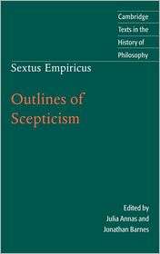 Sextus Empiricus Outlines of Scepticism, (0521771390), Sextus 