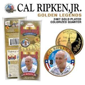   Ripken Jr Orioles Promo Gold Us Mint State Quarter 