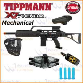   X7 X 7 Mechanical Phenom G36 Paintball Gun 4+1 N2 Combo  