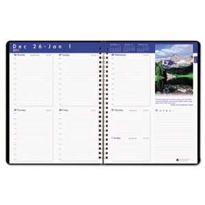  Earthscapes Weekly Appointment Book, 8 1/2 x 11, Black 