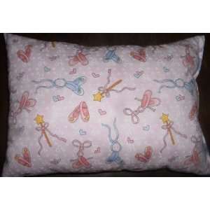 Toddler Pillow for Daycare, Preschool or Travel   Ballerina Slippers