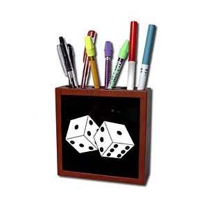  Janna Salak Designs Bunco   Black and White Die   Dice 