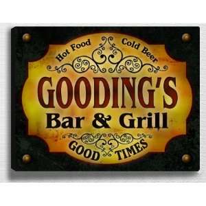  Goodings Bar & Grill 14 x 11 Collectible Stretched 