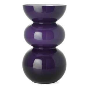   Torre & Tagus Bubble Glass Tall Vase, Purple