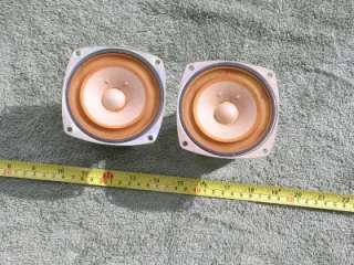 Pair vintage Foster Full range 4 Speakers 10F3 Alnico magnets  
