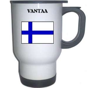  Finland   VANTAA White Stainless Steel Mug Everything 