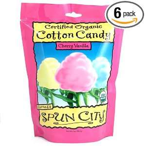 Spun City Cotton Candy, Cherry Vanilla Grocery & Gourmet Food