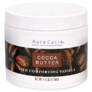  Aura Cacia Pure Aromatherapy Cocoa Butter, 4 Ounces 