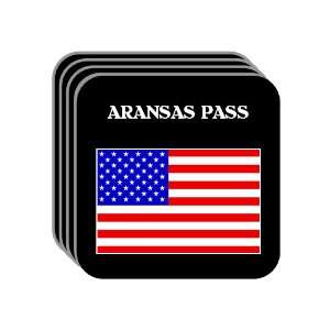  US Flag   Aransas Pass, Texas (TX) Set of 4 Mini Mousepad 