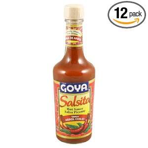 Goya Salsita Arbol, 8 Ounce Units (Pack of 12)  Grocery 
