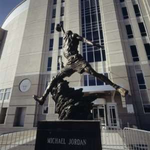 com Low Angle View of a Statue in Front of a Building, Michael Jordan 