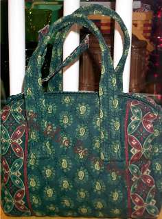 Vera Bradley Retired Rare Classic Green Mini Handbag  