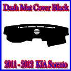 Dash Cover Mat Dashmat Black Color for 2011 2012 Kia Sorento items in 