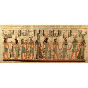  Tut Hunting Birds Egyptian Papyrus 39x16in100x40CM