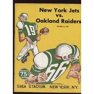  1966 69 New York Jets AFL Programs 3 Diff EX   Sports 