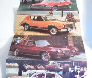 1978 AMC Sales Brochure GREMLIN Pacer Concord Matador  