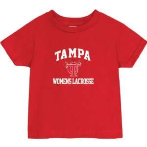 Tampa Spartans Red Baby Womens Lacrosse Arch T Shirt 