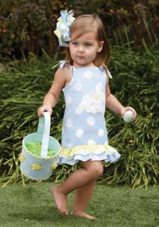 Mud Pie Baby BUNNY DRESS 176005 Cottontail Collection  