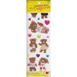  Build a Bear Craft Shop Flocked Stickers Friends Toys 